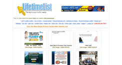 Desktop Screenshot of lifetimelist.com